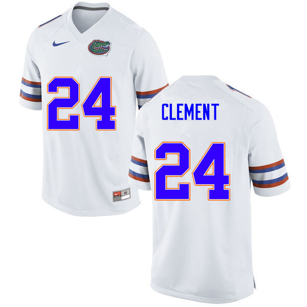 Men #24 Iverson Clement Florida Gators College Football Jerseys Sale-White